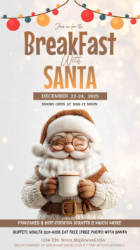 White Joyful Christmas Instagram Story template