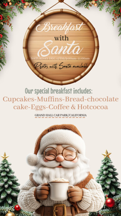 White Joyful Christmas Instagram Story template