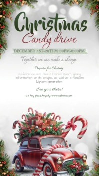 White Joyful Christmas Instagram Story template