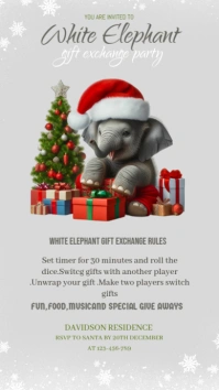 White Joyful Christmas Instagram Story template