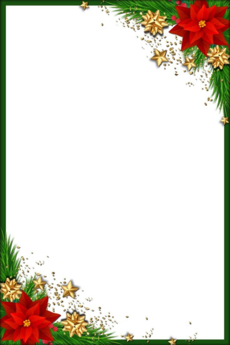 Copy of White Joyful Christmas Ornaments Border Frame Poster | PosterMyWall
