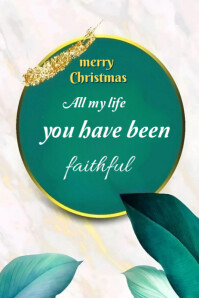 White Joyful Christmas Queat Pinterest Graphic template