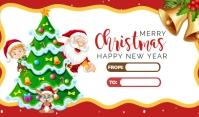 White Joyful Christmas Tags Tag Etiqueta template