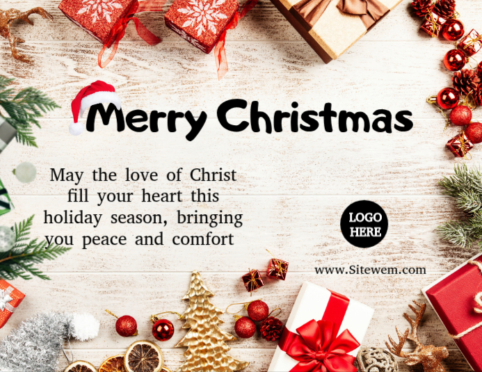 Plantilla de White Joyful Christmas Wishes Template Flyer (us Letter ...