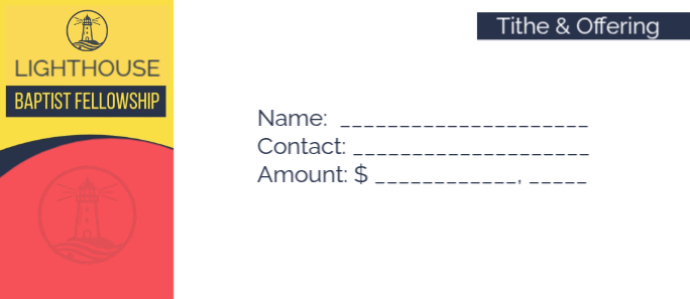 Copy of White Joyful Church Tithe Envelope Envelopes | PosterMyWall