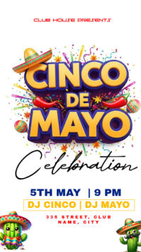 สีขาว Cinco de Mayo Celebration Instagram Story Template