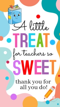 White Joyful Classroom Sweet Treats Instagram Story template