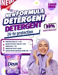 White Joyful  Cleaning Product, Flyer (us Letter) template
