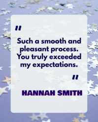 White Joyful Client Testimonial Review Poster Flyer Banner Post Card Online Feedback Message Templat Instagram Portrait template