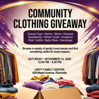 Putih Clothing Giveaway Event Instagram-Beitrag Template