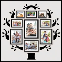 White Joyful Collage Square (1:1) template