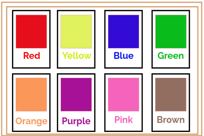 White Joyful Color Flashcard Poster Template | PosterMyWall