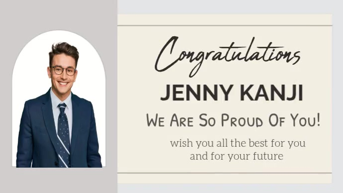 Congratulations Message Template | PosterMyWall