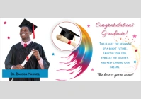 White Joyful Congratulations Graduation Mug Design A5 template