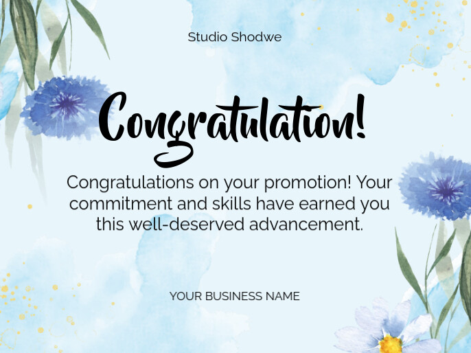 White Joyful Congratulations Templates Presentation | PosterMyWall