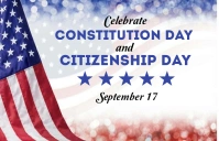 White Joyful Constitution Day And Citizenship 小报 template