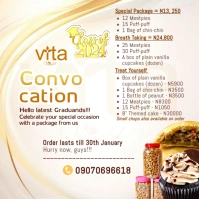 White Joyful Convocation Sales Package Flyer Instagram Post template