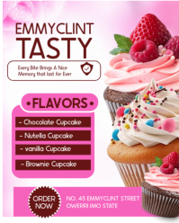 สีขาว Cupcake Promotion Instagram Portrait Template