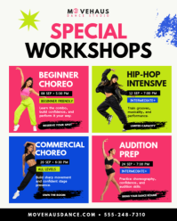 White Dance Studio Class Schedule Instagram Portrait Template - Page 5