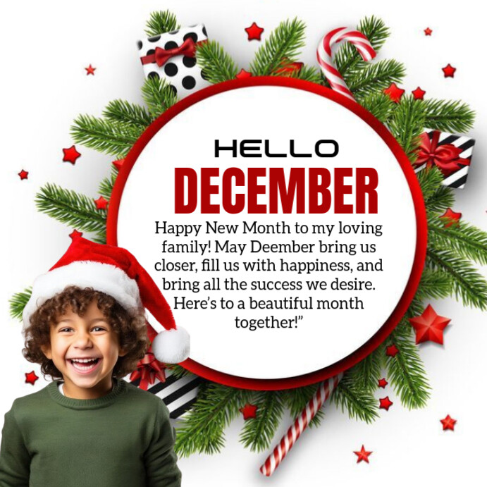Copy of White Joyful December Instagram Post | PosterMyWall