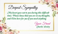 White Joyful Depest Sympathic Tag Etiqueta template