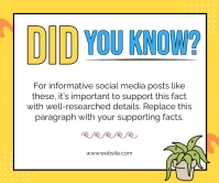 White Joyful Did You Know Thinking Ideas Temp Large Rectangle template