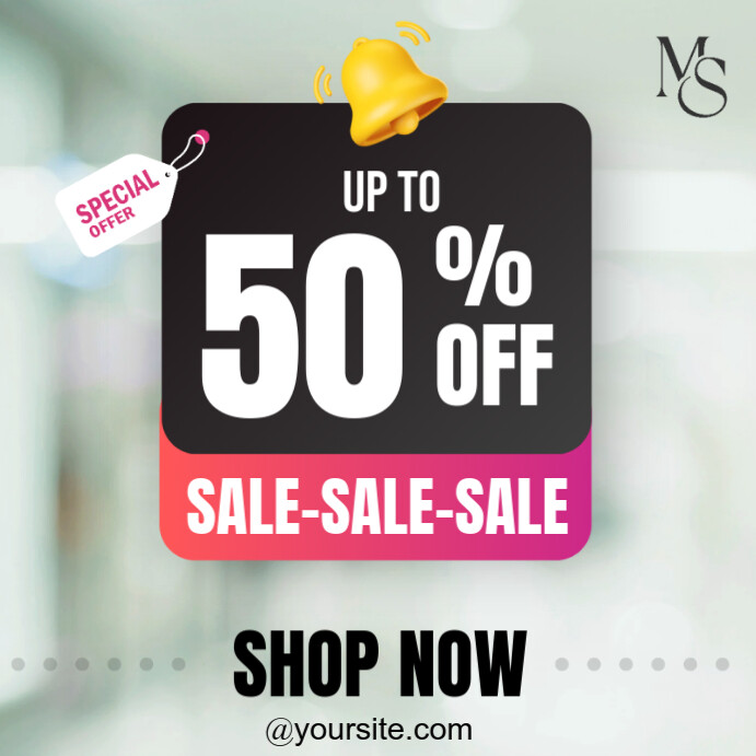 White Joyful Discount Offer Instagram Post Template | PosterMyWall