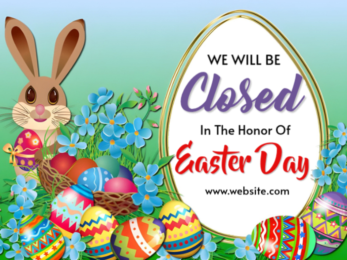Easter Closure Announcement Template | PosterMyWall