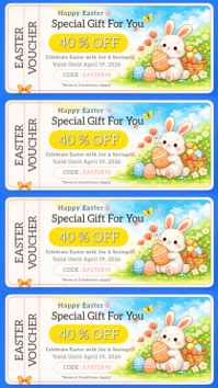 White Easter Voucher Instagram Story Template