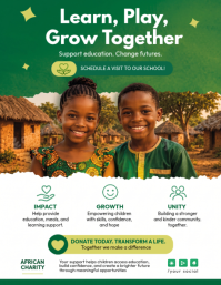 Blanc Education Charity Flyer Template