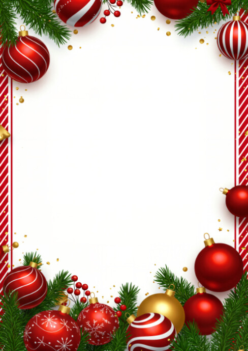 Plantilla de White Joyful Elegant Christmas Greeting Card Background ...