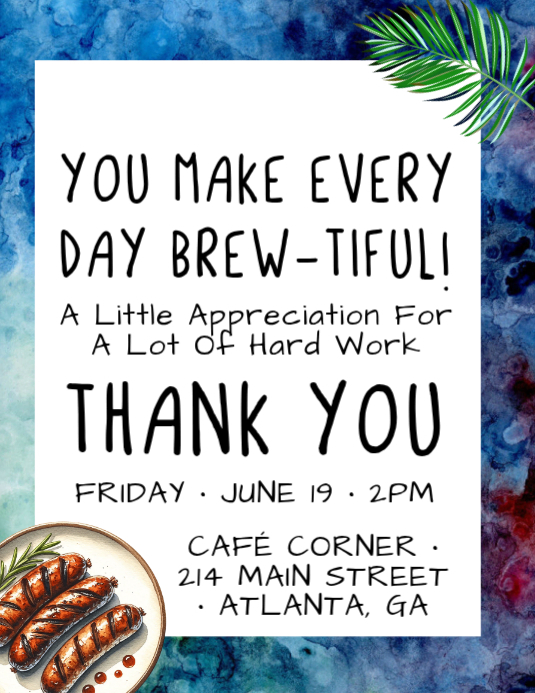 Associate Apprection Flyer Employee Appreciation Event Template | PosterMyWall