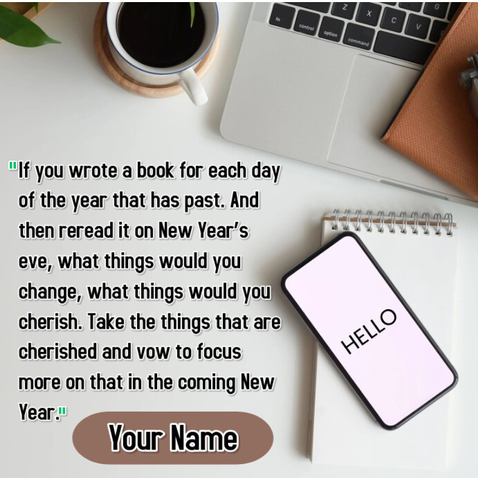 Example Reflection Post Layout White Joyful End Of The Year Reflection Instagram Post Template ...