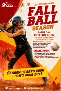 White Fall Ball Sports Event Grafica Tumblr Template
