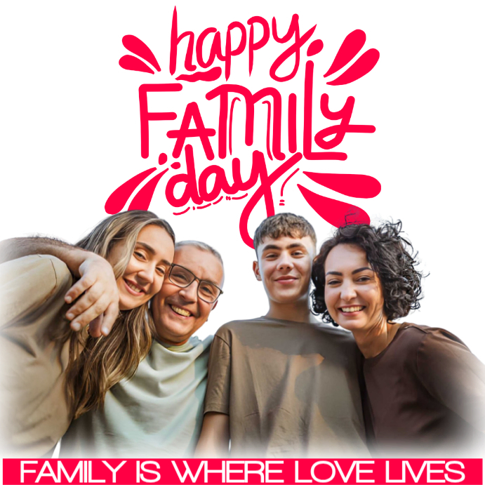 White Family Day Instagram Ad Template | PosterMyWall