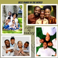 Family Love Square (1:1) template