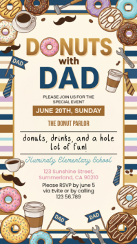 White Joyful Father's Day Event Instagram Story Indaba yaku-Instagram template