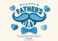 Branco Father's Day Poskaart Template