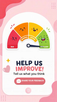 Белый Feedback Request Instagram-reel Template