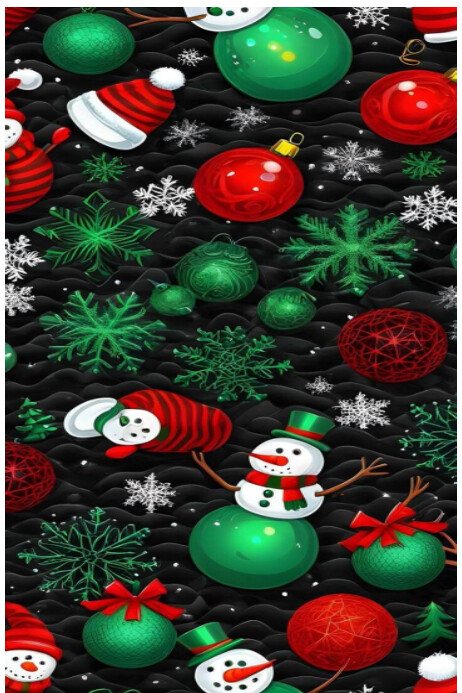 Plantilla de White Joyful Festive Snowman And Ornaments Poster ...