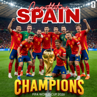 White Joyful FIFA World Cup Victory Instagram Story template