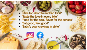 白色 Food and Cooking 博客标题 Template