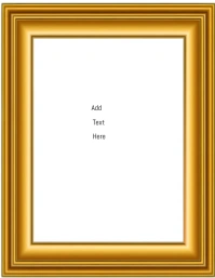 White Joyful Gold Frame Design  Flyer (us Let template