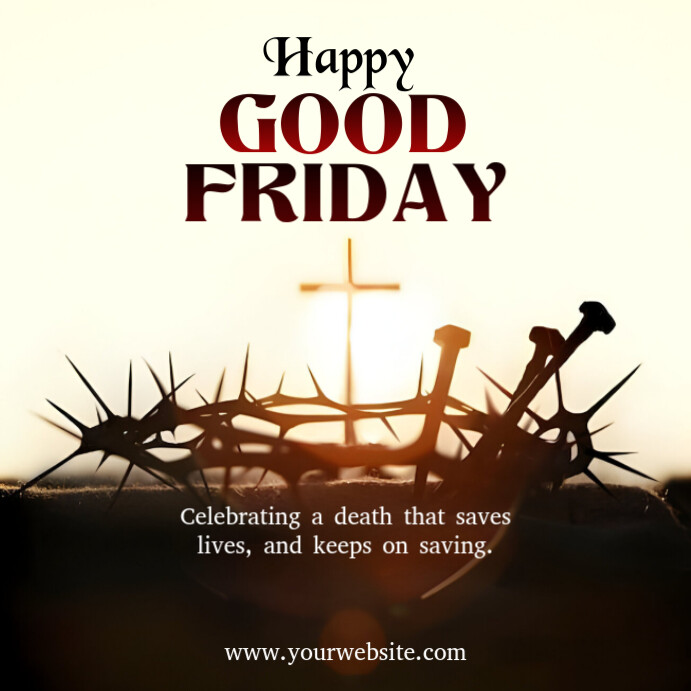 Copy of White Joyful Good Friday Instagram Post | PosterMyWall