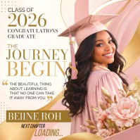 Blanco Graduation Announcement Сообщение Instagram Template
