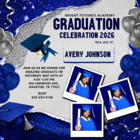 Blanc Graduation Celebration Post Instagram Template