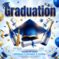 White Joyful Graduation Celebration Instagram Post template