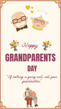 Blanco Grandparents Day Instagram-verhaal Template