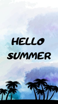 White Joyful H Digital Display (9:16) template