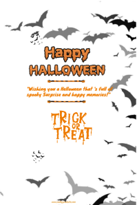 Wit Halloween Celebration Poster Template